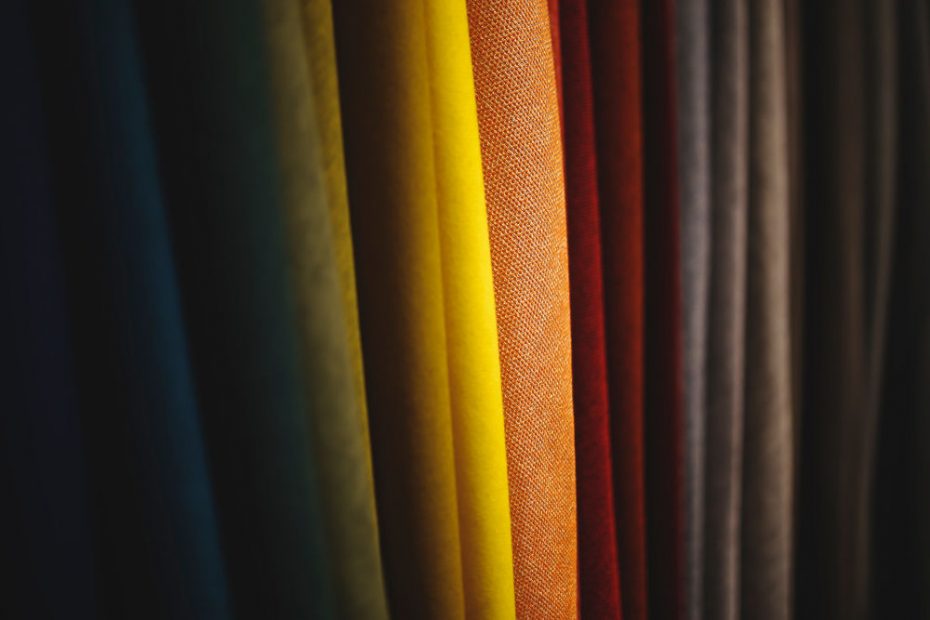 colourful fabrics, including those made with artificial fibres